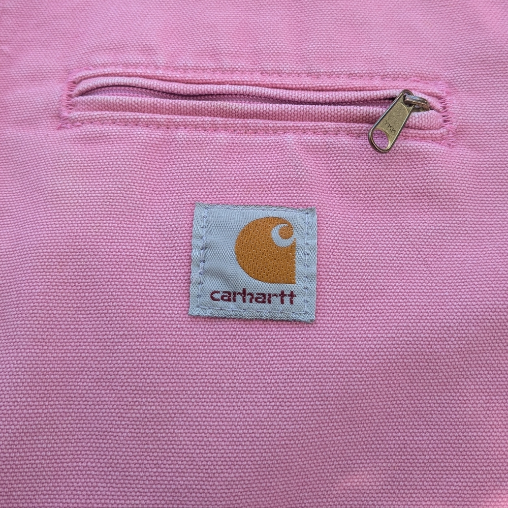 Pink Carhartt Lined Utility Jacket with Hood